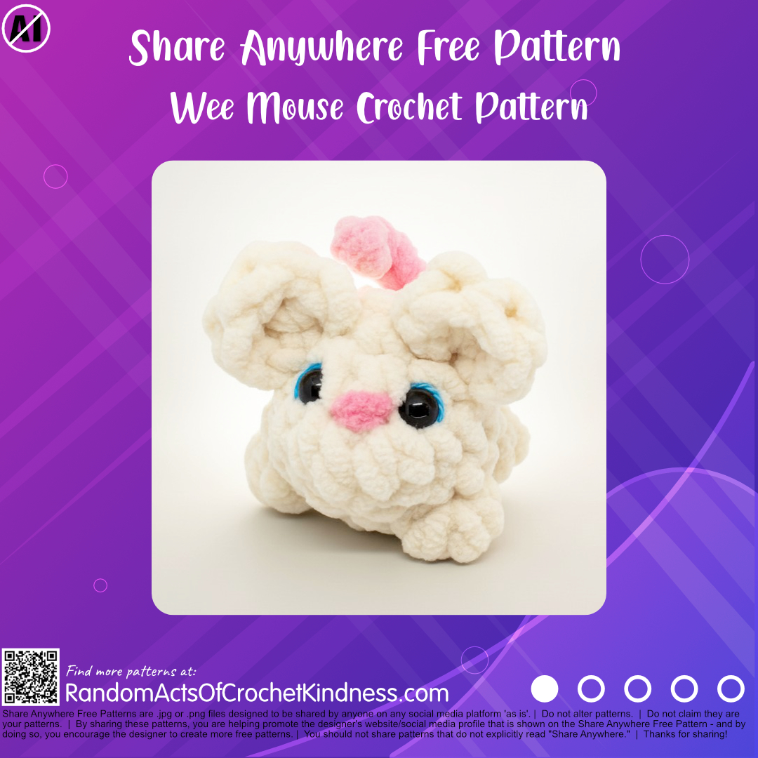 Free Mouse Crochet Pattern – #RAOCK NO-AI – Share Anywhere